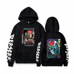 Berserk Guts Hoodies Jaapani Anime Graafiline Harajuku Gooti kapuuts Meeste Unisex Hip Hop T&auml;navar&otilde;ivad Manga Pusa Meeste Sudaderad S