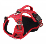 Peegeldav lemmikloomakoerte rakmed 1000D Oxfordi riidest hoolduskoera vest vertikaalse k&auml;epidemega reguleeritava koera kaelarihmaga suurtele keskmistele koertele S (Chest 35-63cm)