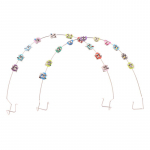 Ajutine hammaste kaunistamine metalltraatidega V&auml;rviline metallklamber ja ortodontilised sidemed Hambakaunistused