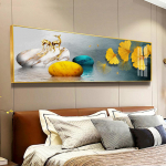 Moodne hele luksuslik dekoratiivmaal Must kuldne roosi lill Liblikas Abstraktne seinakunsti plakat Kodu Elutoa Magamistoa kaunistus 20X60cm No Frame must/kollane