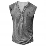 Meeste suvise surfi rannapaagiga vabaajaline hingav varrukateta topp vaba tr&uuml;kiga meeste s&auml;rk L