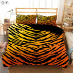2 tk Loomanaha Tekstuuriga Leopard 3D Prinditud Tekikate Laste Toa Tekikate Padjap&uuml;&uuml;ri Komplekt Kolmeosaline Komplekt EU 135x200cm 2PCS