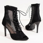 Seksikad Naiste Stilettod Ladina Tantsukingad Saalitants Tango Salsa Tantsusaapad Paeltega Pehme P&otilde;hjaga Peosaapad V&otilde;rgust 9CM 36 must