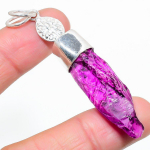 Crystal Titanium Handmade 925 Sterling Silver Jewelry Pendant 2.76 a2z18