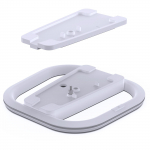 Vertikaalne alus PS5/PS5 &otilde;hukeste m&auml;ngukonsoolide jaoks lauaarvuti libisemiskindel alus koos 7 RGB tulega PlayStation 5 m&auml;ngutarvikute jaoks valge