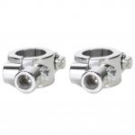 2 tk universaalne mootorratta juhtraua peegli kinnitus, 10 mm 7/8 tolli alumiiniumklamber CHINA
