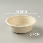 &Uuml;hekordselt kasutatav pabertaldrikkauss roopulp Biolagunev BBQ s&uuml;nnip&auml;eva koogikauss Kuum pott kastmiskauss &Uuml;hekordsed k&ouml;&ouml;gin&otilde;ud 10pcs valge