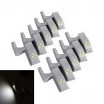 10tk Kapp Kapp Kapp Riidekapp LED hingevalgusti Koduk&ouml;&ouml;k (Lahe valge)