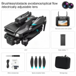 Professionaalne droon M22 MAX HD 4k kahe kaameraga harjadeta takistuste v&auml;ltimisega kokkupandav mini WIFI FPV RC &otilde;hufotograafia kopter laste m&auml;nguasi kingitus 4K 1 Battery hall