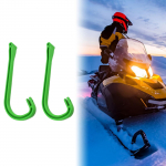 2 Piece Ski Loop Handle Set Accessories Easy to Install Replaces Professional Snowmobile