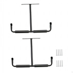 2Pcs Overhead Garage Storage Hooks Rack Utility Easy to Install Ladder Hangers Hanging for