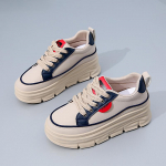 Vabaaja jalutusk&auml;igukingad naistele Mugavad PU-nahast paeltega paksu platvormiga tossud Libisemiskindlad tennised Naiste hingavad jooksujalatsid 35