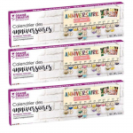 3 calendriers des Anniversaires en bois 40 x 12 cm beež