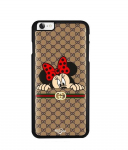 Telefoni&uuml;mbris - Gucci - Iphone SE 2020 - Pehme - Silikoon - Minnie must