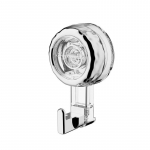 V&otilde;imsad iminapaga konksud, raskekaalulised vaakumiminapaga du&scaron;ikonksud, hoiustusnagi, korduvkasutatav, j&auml;ljetu riidekonks Transparent Silver