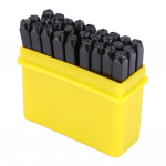 36Pcs set Carbon Steel Number Letter Alphabet Punch Metal Stamp Tool Kit + Case