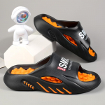 Meeste kodu- ja v&auml;lisjalatsid Eva tallaga meestele T&auml;iskasvanud meeste sandaalid Pl&auml;tud Meeste kingad Tossud Majasussid 38-39 must/hall