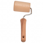 Puidust taignarull V&auml;ike riputatav, t&ouml;&ouml;j&otilde;udu s&auml;&auml;stev k&auml;sitsi taignarull pizzakoogi k&uuml;psetamiseks L