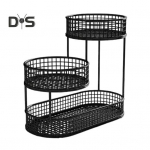 K&ouml;&ouml;gi puuviljakorv Mitmetasandiline hoiukast Mitmetasandiline puuviljakaussi traatkorvi korraldaja k&ouml;&ouml;giviljade suupistete kartuli-sibula jaoks S must