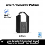 IP67 TTLock Bluetooth APP Nutikas Lukk S&otilde;rmej&auml;ljelukk V&otilde;tmeta Mini Kott koos Aleax Google Home Elektroonilise Ukseulukuga must