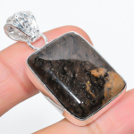 Picture Jasper Handmade 925 Sterling Silver Jewelry Pendant 1.65 p6w68