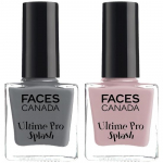 FACESCANADA Ultime Pro Splash L&auml;ikiva Viimistlusega K&uuml;&uuml;nelakk-Eebenipuu 142 (8 ml) & Ultime Pro Splash L&auml;ikiv K&uuml;&uuml;nelakk-Roosa Punane 103 (8 ml)