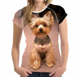 Lemmiklooma koer 3D printimine T-s&auml;rk meeste ja naiste &uuml;mara kaelusega l&uuml;hikeste varrukatega mood kleit oversize XXS-6XL pol&uuml;ester materjal S