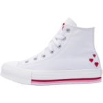 Converse Chuck Taylor All Star Lift Platvorm K&otilde;rged GS S&otilde;brap&auml;ev 2025 Laste Tossud Kreemjas Vintage-Valge Punane A10716C white