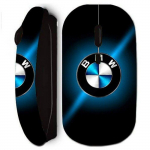 Juhtmeta hiir - BMW - L&auml;ikiv must ja sinine - WiFi-tehnoloogia - Nano USB-pulk - Kaasaskantav