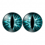 2 TK Beast Eyes esitulede kleebised džiipide jaoks, 3D stereoefektiga veekindel autodekoratsioon linnamaasturile, Funny Beasts Eyes autode kleebised