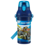 Skater Plastikust Joogipudel 480ml &Uuml;he Vajutusega Antibakteriaalne Lapses&otilde;bralik Kerge Antibakteriaalne T&ouml;&ouml;tlus Valmistatud Jaapanis Jurassic 24 Poisid PSB5SANAG blue