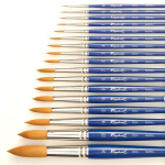 Pinceau rond en fibres synth&eacute;tiques s&eacute;rie 8204 0