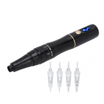 Microblading masin laetav kaasaskantav kulmude huulte silmalaineri t&auml;toveerimismasin pliiats must 100-240V EU Plug must