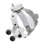 2,5x valgustusega peaga suurendusklaasid reguleeritava heledusega peale kinnitatav suurendusklaas valgusega hambaraviks US Plug