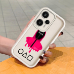 Pehme silikoonist ruudukujulise redeliga printimismustriga telefoni korpus, t&auml;iskaanega kaamera p&otilde;rutuskindel kaitse kummist &uuml;mbris Xiaomi Redmi jaoks Redmi 13C 5G pruun