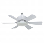 1TK E27 Sirge Labaga Ventilaatorivalgusti Eemaldatava Ventilaatori Labaga Kodu Lihtne V&auml;ike Ventilaatorivalgusti Kaugjuhtimispuldiga