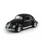 1:18 skaala Beetle 1955 mudel klassikaline retro vintage auto sulamist valatud autouks saab avada heli ja valgusega tagasi t&otilde;mmatav miniatuurne m&auml;nguasi lastele kingitus must