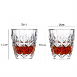 330ml/380ml Teemantl&otilde;ikega Veiniklaas Luksuslik Kokteili Viski Klaas 2tk Elegantne L&auml;bipaistev K&uuml;lma Joogi Klaas Peened Kingitused 2pcs