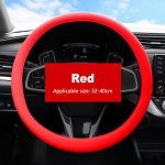 Auto universaalne silikoonist rooliratta kate Elastne kindakate Tekstuur Pehme Multi Autodekoratsioon DIY Autotarvikud T&ouml;&ouml;riistad Uus punane