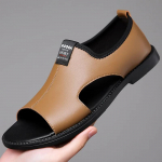 Br&auml;nd Meeste Sandaalid Disainer Mood Nahk Vabaaja Meestele Suvi Mugavad Rannapl&auml;tud V&auml;listingimustes Libisemiskindlad Meeste Sandalias 2024 38 tumepruun v&auml;rv