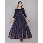 India Disainer Rajoon Anarkali Kurta Kleit Naiste Bollywood Prindiga Kurti Kleit SC-2133 3XL-46