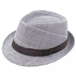 Unisex Trilby Gangster Cap Beach Sun Straw Hat Band p&auml;ikesek&uuml;bar