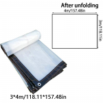 Veekindel pol&uuml;et&uuml;leenkile present &ouml;&ouml;silmustega v&auml;listingimustes kasutamiseks 3*4m