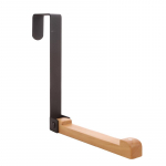 Seinale paigaldatav ukse taga riidepuu, ilma puurimiseta, puidust metallist kokkuklapitav konks, riiete, sallide riidepuu, mantli, m&uuml;tsi hoiustamise riidepuu must