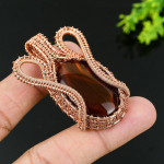 Montana Agate Handmade Copper Wire Wrap Jewelry Pendant 2.36 a1z96