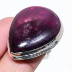 Purple Labradorite Handmade 925 Sterling Silver Gift Ring Size 8 b8h26