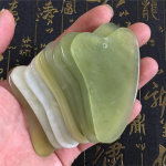 Gua Sha n&auml;ohooldus masseerijad Tervislik Jade tahvli kaabits Hiina traditsiooniline jade kraapimist&ouml;&ouml;riist roheline