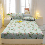 1 Lihtne Moodne Taimede Lilledega Prinditud Matt Paigaldatav Lakan, Magamistoa Prinditud Voodikate, Voodipesu (V&auml;lja arvatud padjap&uuml;&uuml;rid) 71x132cm