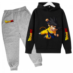 2025 MINISO Uus Talv Dragon Ball Kapuutsiga dressipluusid+p&uuml;ksid Lasteriided Poisid Goku Komplektid Lastele Suurused 100-160 T&auml;navakost&uuml;&uuml;m Kawaii Mood Topid Anime 140