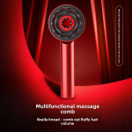 Masseeri peanahka kamm Punase valguse juuksekasvu instrument H&otilde;renemisvastane juuksekamm Essentsi sisestuskamm Presspeamassaažiseade Chinese punane